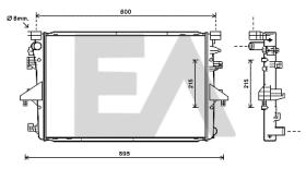 ElectroAuto 31R77122 - RADIADOR->APLICACION ORIGINAL VOLKS