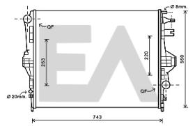 ElectroAuto 31R77123 - RADIADOR->APLICACION ORIGINAL VOLKS