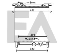 ElectroAuto 31R77125 - RADIADOR->APLICACION ORIGINAL SEAT