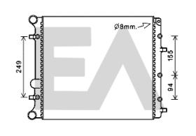 ElectroAuto 31R77131 - RADIADOR->APLICACION ORIGINAL VOLKS