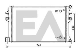 ElectroAuto 31R77136 - RADIADOR AGUA VOLKSWAGEN