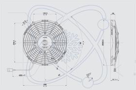 ElectroAuto 32C0003 - ELECTROVENTILADOR(12V)SPAL ESTANDAR