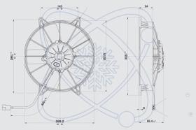 ElectroAuto 32F0006 - ELECTROVENTILADOR(12V)SPAL ESTANDAR