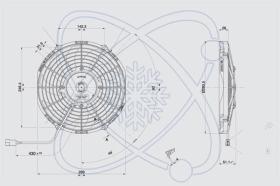 ElectroAuto 32G0007 - ELECTROVENTILADOR(12V)SPAL ESTANDAR