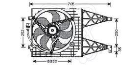 ElectroAuto 32VB003 - ELECTRO-VENTILADOR AUDI-1J0959455/