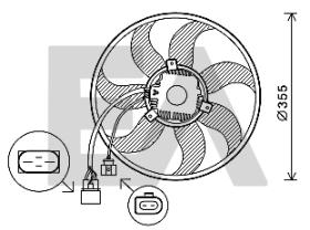 ElectroAuto 32VB020 - ELECTRO-VENTILADOR SEAT ALTEA/LEON-