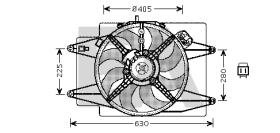 ElectroAuto 33V03006 - VENTILADOR->APLICACION ORIGINAL ALF