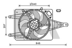 ElectroAuto 33V03019 - VENTILADOR->APLICACION ORIGINAL ALF