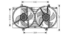 ElectroAuto 33V18027 - VENTILADOR->APLICACION ORIGINAL NIS