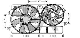  33V22029 - ELECTROVENTILADOR FORD