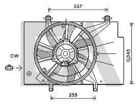 ElectroAuto 33V22061 - VENTILADOR->APLICACION ORIGINAL FOR