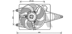 ElectroAuto 33V25042 - VENTILADOR->APLICACION ORIGINAL ALF