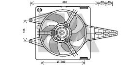 ElectroAuto 33V25043 - VENTILADOR->APLICACION ORIGINAL FIA