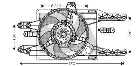 ElectroAuto 33V25045 - VENTILADOR->APLICACION ORIGINAL FIA