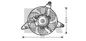 ElectroAuto 33V25046 - VENTILADOR->APLICACION ORIGINAL FIA