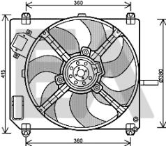 ElectroAuto 33V25047 - VENTILADOR->APLICACION ORIGINAL FIA