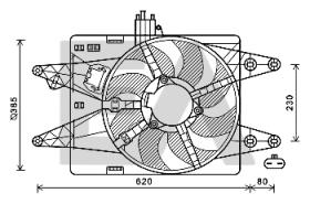 ElectroAuto 33V25053 - VENTILADOR->APLICACION ORIGINAL FIA