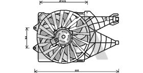 ElectroAuto 33V25057 - VENTILADOR->APLICACION ORIGINAL FIA