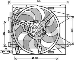 ElectroAuto 33V25059 - ELECTROVENTILADOR FORD