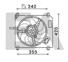 ElectroAuto 33V25066 - VENTILADOR->APLICACION ORIGINAL FIA