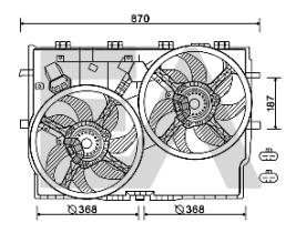 ElectroAuto 33V25080 - VENTILADOR->APLICACION ORIGINAL FIA