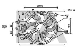 ElectroAuto 33V25095 - VENTILADOR->APLICACION ORIGINAL FIA