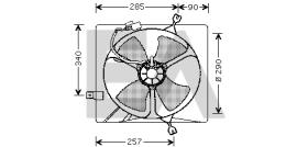 ElectroAuto 33V26001 - VENTILADOR->APLICACION ORIGINAL HON