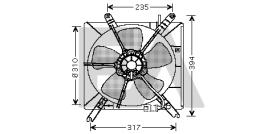 ElectroAuto 33V26003 - VENTILADOR->APLICACION ORIGINAL HON