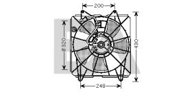 ElectroAuto 33V26024 - VENTILADOR->APLICACION ORIGINAL HON