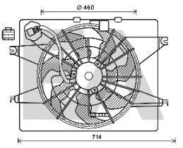 ElectroAuto 33V28062 - VENTILADOR->APLICACION ORIGINAL HYU