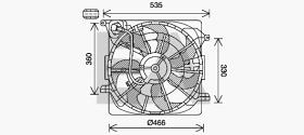 ElectroAuto 33V28070 - VENTILADOR->APLICACION ORIGINAL HYU