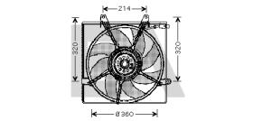 ElectroAuto 33V36008 - VENTILADOR->APLICACION ORIGINAL KIA