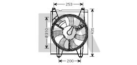 ElectroAuto 33V36013 - VENTILADOR->APLICACION ORIGINAL KIA