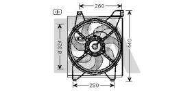 ElectroAuto 33V36015 - VENTILADOR->APLICACION ORIGINAL KIA