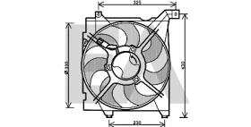 ElectroAuto 33V36017 - VENTILADOR->APLICACION ORIGINAL KIA