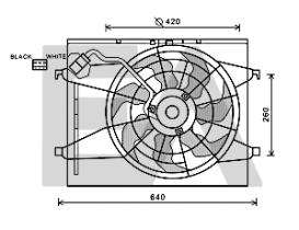 ElectroAuto 33V36023 - VENTILADOR->APLICACION ORIGINAL KIA