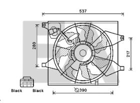 ElectroAuto 33V36024 - VENTILADOR->APLICACION ORIGINAL KIA