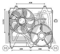 ElectroAuto 33V36029 - VENTILADOR->APLICACION ORIGINAL KIA