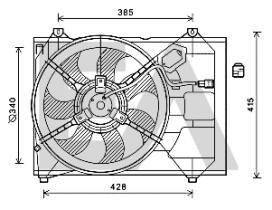 ElectroAuto 33V36033 - VENTILADOR->APLICACION ORIGINAL KIA