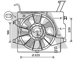 ElectroAuto 33V36035 - VENTILADOR->APLICACION ORIGINAL KIA