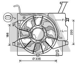 ElectroAuto 33V36036 - VENTILADOR->APLICACION ORIGINAL KIA