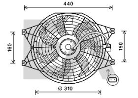 ElectroAuto 33V36037 - VENTILADOR->APLICACION ORIGINAL KIA