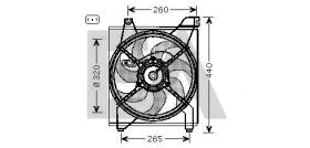 ElectroAuto 33V36042 - VENTILADOR->APLICACION ORIGINAL KIA