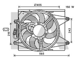 ElectroAuto 33V40002 - VENTILADOR->APLICACION ORIGINAL CHR