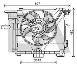 ElectroAuto 33V44006 - VENTILADOR->APLICACION ORIGINAL SMA