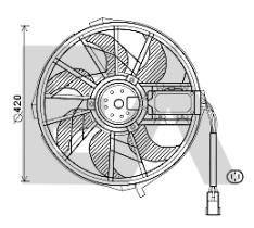 ElectroAuto 33V50019 - VENTILADOR->APLICACION ORIGINAL MER