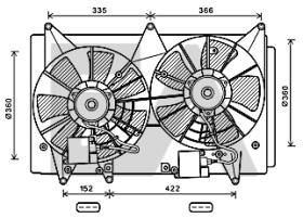 ElectroAuto 33V52045 - VENTILADOR->APLICACION ORIGINAL MAZ