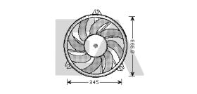 ElectroAuto 33V55008 - VENTILADOR->APLICACION ORIGINAL PEU