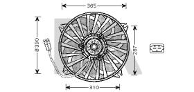 ElectroAuto 33V55010 - VENTILADOR->APLICACION ORIGINAL PEU