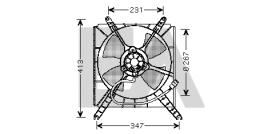 ElectroAuto 33V69003 - VENTILADOR->APLICACION ORIGINAL SUZ